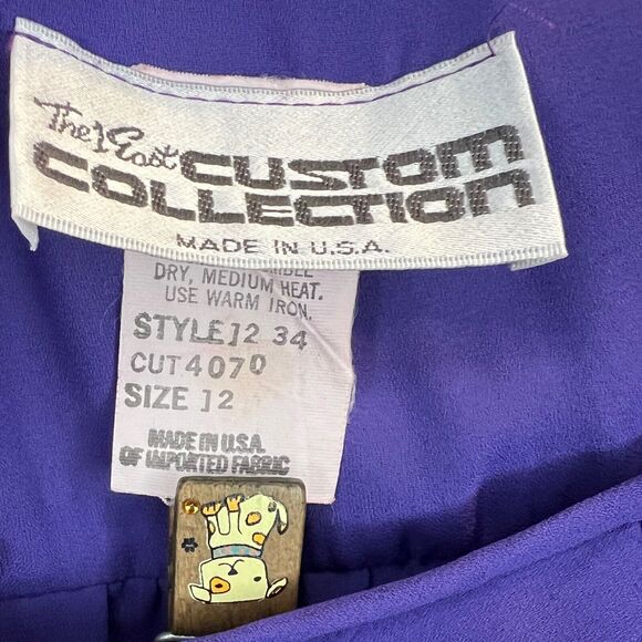 The 1 East Custom Collection Women's Vintage Pleated Midi Dress Made in U.S.A. - Picture 6 of 6